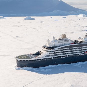 PONANT sailing through the pack ice