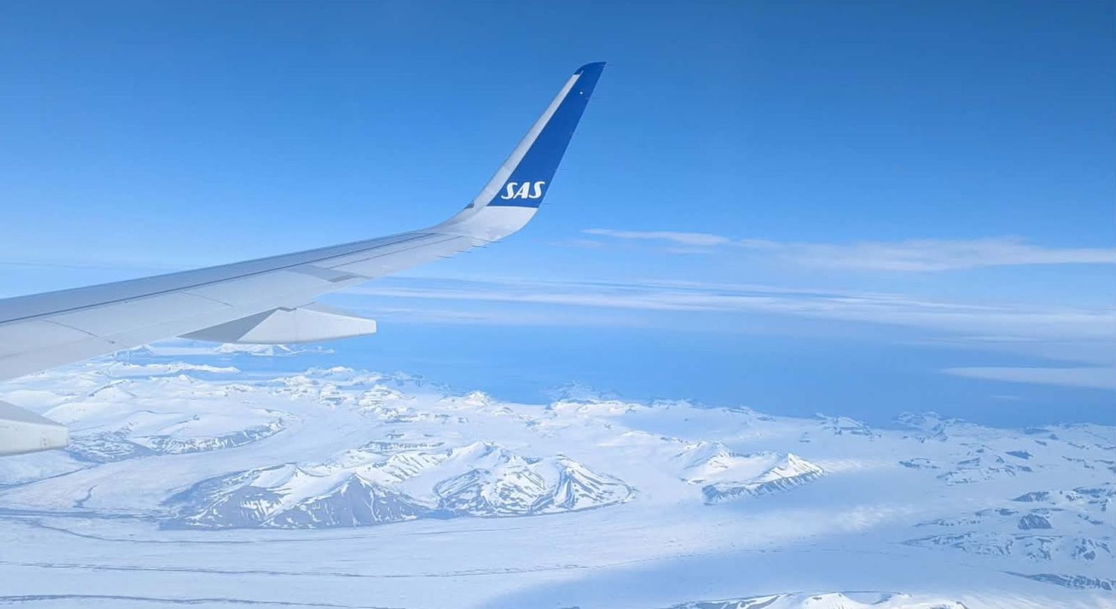 Flight into Longyearbyen
