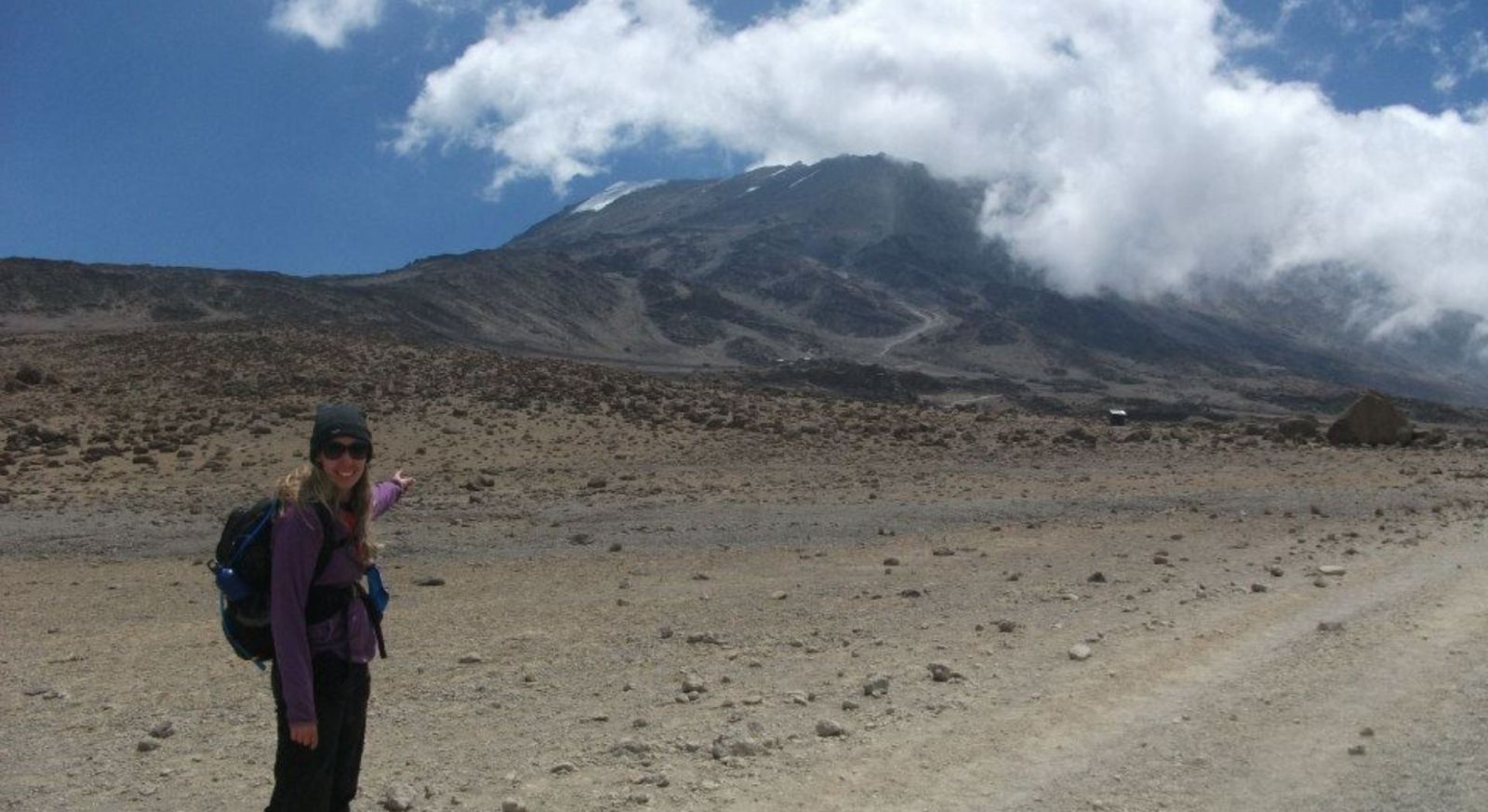 Marangu Trek, Barren Lunar Like Landscape. Kilimanjaro Summit