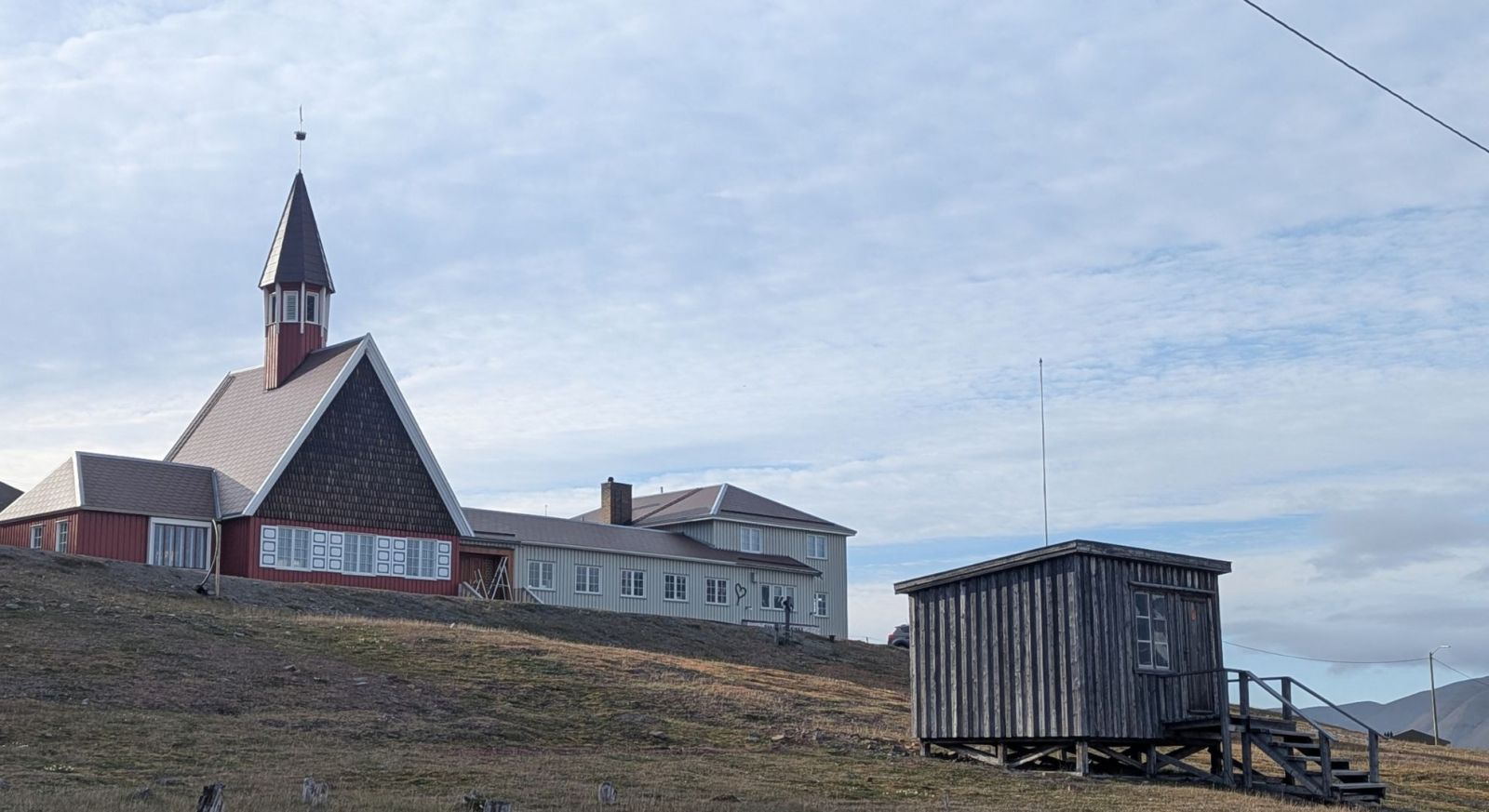 Longyearbyen town in Svalbard