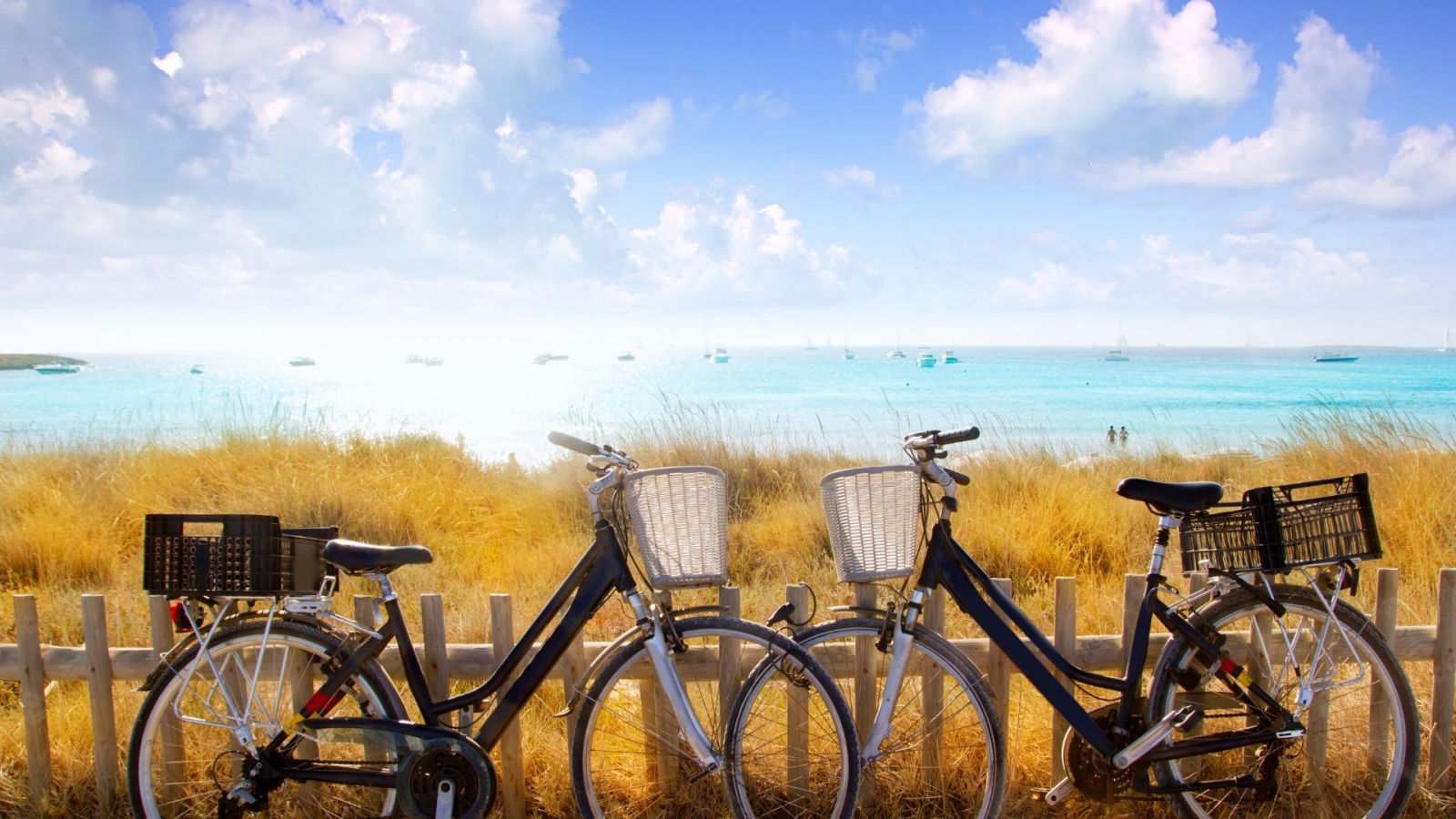 Formentera Holidays. Bicycles On Beach